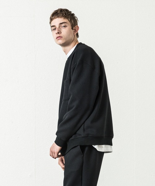 SLICK（スリック）の「ツムギートダブルクロスプルオーバー（Tシャツ/カットソー・メンズ・チャコールグレー/ブラック/グレイッシュベージュ・1/2/3）」の22枚目の写真
