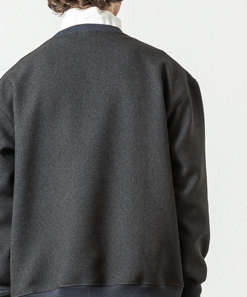 SLICK（スリック）の「ツムギートダブルクロスプルオーバー（Tシャツ/カットソー・メンズ・チャコールグレー/ブラック/グレイッシュベージュ・1/2/3）」の17枚目の写真