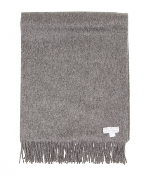 Joshua Ellis（ジョシュアエリス）の「【Joshua Ellis】カシミヤストール SOLID GREY 190×70（ストール/ショール・レディース・グレー・ONE SIZE）」の2枚目の写真