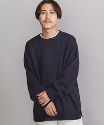BEAUTY&YOUTH UNITED ARROWS | BY バルキー コットン ガンジーニット(ニット/セーター)