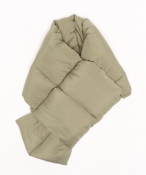 KOBE LETTUCE（コウベレタス）の「中綿ボリュームストール（マフラー・レディース・オリーブ/チャコール/イエロー/アイボリー/ブラック・FREE）」の14枚目の写真