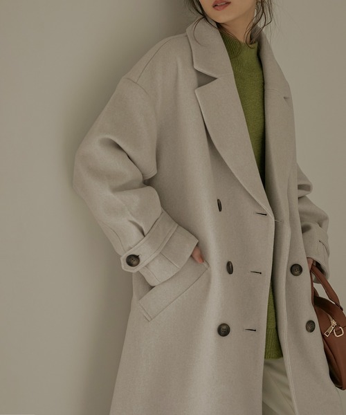 Fashion Letter(ファッションレター)の「杢ニットモッサウィンタートレンチコート(トレンチコート・レディース・ブラウン/ベージュ/アイボリー・M)」の17枚目の写真