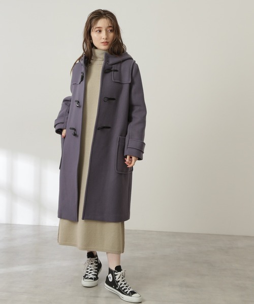 N.（N. Natural Beauty Basic）（エヌエヌナチュラルビューティーベーシック）の「◆ウール混リンキングハイネックワンピース（ワンピース・レディース・ブラック/ベージュ/グリーン・MEDIUM）」の4枚目の写真