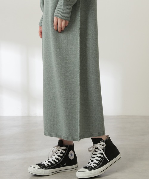 N.（N. Natural Beauty Basic）（エヌエヌナチュラルビューティーベーシック）の「◆ウール混リンキングハイネックワンピース（ワンピース・レディース・ブラック/ベージュ/グリーン・MEDIUM）」の16枚目の写真