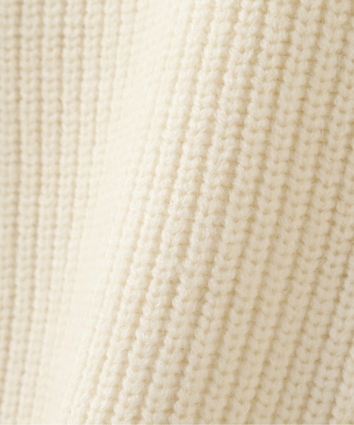 NATURAL BEAUTY BASIC(ナチュラルビューティーベーシック)の「ハーフジップアップニット(ニット/セーター・レディース・オレンジ/ネイビー/オフホワイト・MEDIUM)」の4枚目の写真