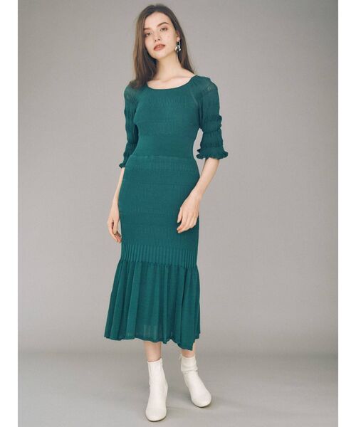 MERCURYDUO(マーキュリーデュオ)の「クリアヒールストレッチショートブーツ(その他シューズ・レディース・ブラック/アイボリー/ベージュ・38/36)」の4枚目の写真