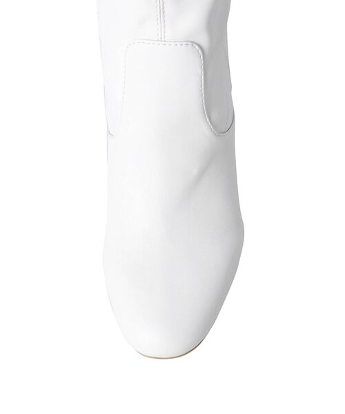 MERCURYDUO(マーキュリーデュオ)の「クリアヒールストレッチショートブーツ(その他シューズ・レディース・ブラック/アイボリー/ベージュ・38/36)」の9枚目の写真