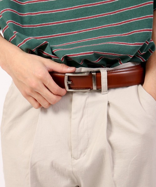 FUNALIVE（ファンアライブ）の「イタリアンレザーホールレスベルト（ベルト・メンズ・ブラック/ブラウン/ダークブラウン・FREE）」の3枚目の写真