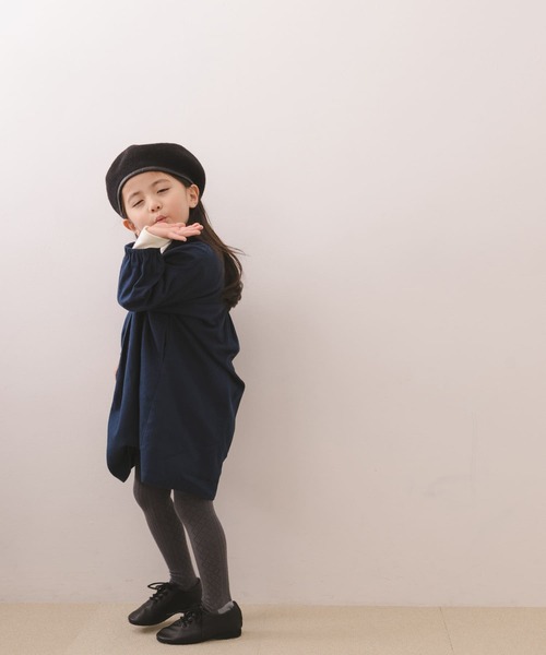 URBAN RESEARCH DOORS（アーバンリサーチドアーズ）の「スキッパーワイドワンピース(KIDS)（ワンピース・キッズ・チャコールグレー/ブルー・120/105/135）」の7枚目の写真