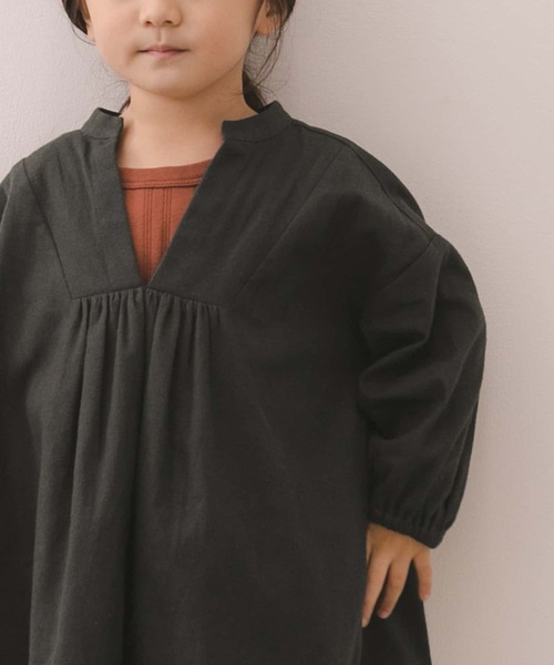URBAN RESEARCH DOORS（アーバンリサーチドアーズ）の「スキッパーワイドワンピース(KIDS)（ワンピース・キッズ・チャコールグレー/ブルー・120/105/135）」の13枚目の写真