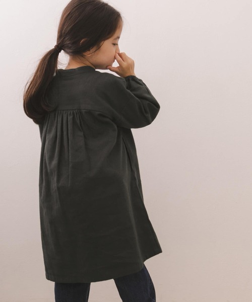 URBAN RESEARCH DOORS（アーバンリサーチドアーズ）の「スキッパーワイドワンピース(KIDS)（ワンピース・キッズ・チャコールグレー/ブルー・120/105/135）」の10枚目の写真