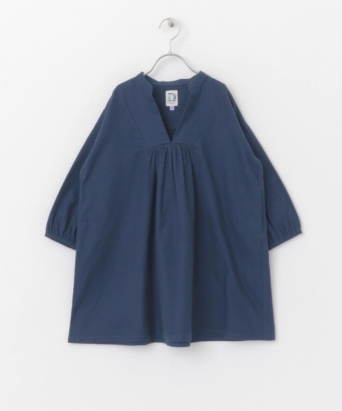 URBAN RESEARCH DOORS（アーバンリサーチドアーズ）の「スキッパーワイドワンピース(KIDS)（ワンピース・キッズ・チャコールグレー/ブルー・120/105/135）」の6枚目の写真
