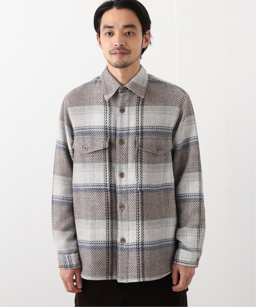 EDIFICE（エディフィス）の「フェザーライト チェック CPO ブルゾン（ブルゾン・メンズ・グレー・SMALL/MEDIUM/LARGE）」の3枚目の写真