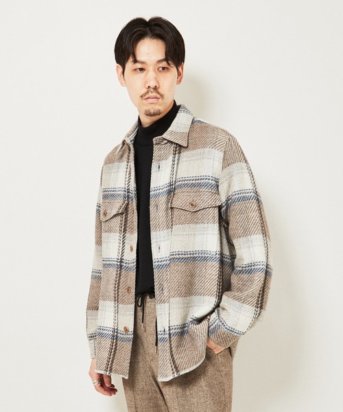 EDIFICE（エディフィス）の「フェザーライト チェック CPO ブルゾン（ブルゾン・メンズ・グレー・SMALL/MEDIUM/LARGE）」の19枚目の写真