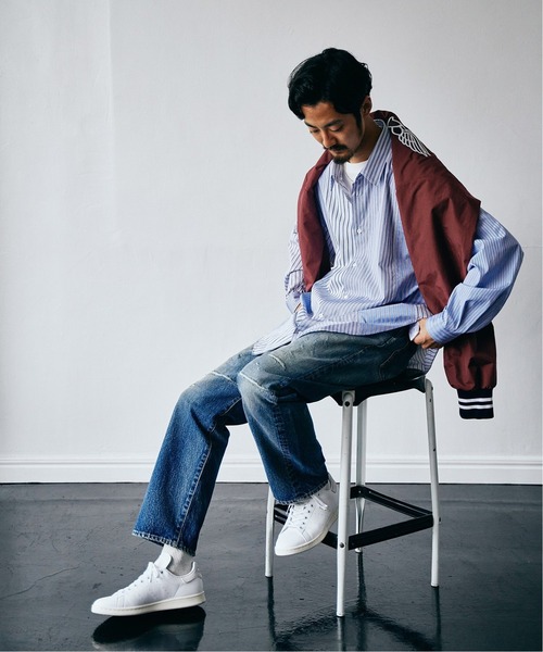 EDIFICE（エディフィス）の「THOMAS MASON オーバーサイズ クレイジーパターン シャツ（シャツ/ブラウス・メンズ・ネイビー/ブラック・LARGE/MEDIUM）」の3枚目の写真