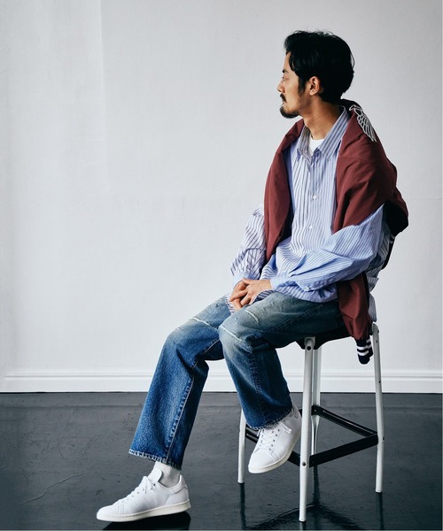 EDIFICE（エディフィス）の「THOMAS MASON オーバーサイズ クレイジーパターン シャツ（シャツ/ブラウス・メンズ・ネイビー/ブラック・LARGE/MEDIUM）」の4枚目の写真