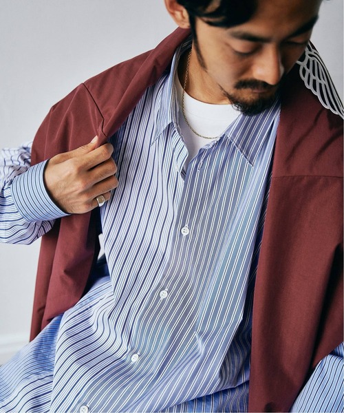 EDIFICE（エディフィス）の「THOMAS MASON オーバーサイズ クレイジーパターン シャツ（シャツ/ブラウス・メンズ・ネイビー/ブラック・LARGE/MEDIUM）」の6枚目の写真