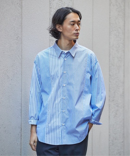 EDIFICE（エディフィス）の「THOMAS MASON オーバーサイズ クレイジーパターン シャツ（シャツ/ブラウス・メンズ・ネイビー/ブラック・LARGE/MEDIUM）」の15枚目の写真