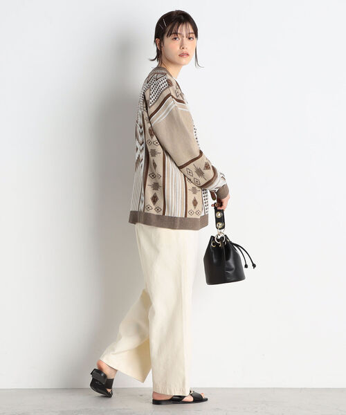 fredy repit(フレディレピ)の「ハイウエストサロペット(サロペット/オーバーオール・レディース・ブラック/オフホワイト/オリーブ・38)」の9枚目の写真