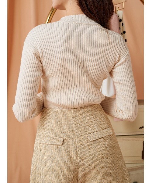 Darich（ダーリッチ）の「ベーシックリブニットトップス（ニット