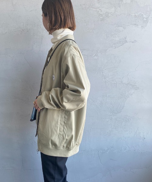 The Endless Summer（エンドレスサマー）の「[THE ENDLESS SUMMER/エンドレスサマー] 別注 ワンポイントBUHIワッペン バックプリントジャケット（ブルゾン・レディース・ブラック/ベージュ・M/L）」の21枚目の写真