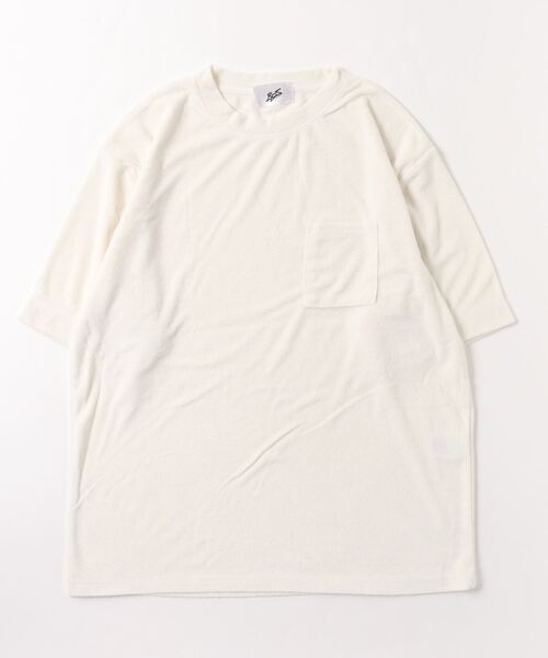 Mag.（マグ）の「【RDS】ポケット付きパイルTシャツ（Tシャツ/カットソー・メンズ・ブラック/アイボリー/イエロー/ベージュ/ネイビー・LARGE/MEDIUM）」の7枚目の写真