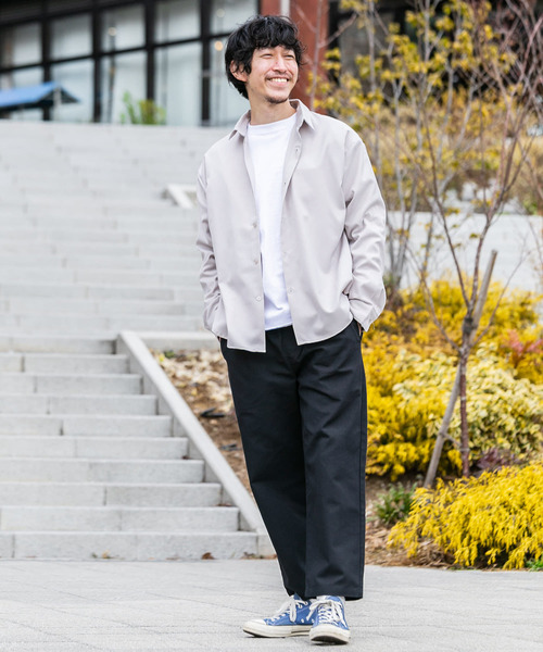 ITEMS URBANRESEARCH（アイテムズ アーバンリサーチ）の「TR レギュラーカラー長袖シャツ（シャツ/ブラウス・メンズ・ブラック/グレー/オフホワイト・MEDIUM/LARGE）」の16枚目の写真