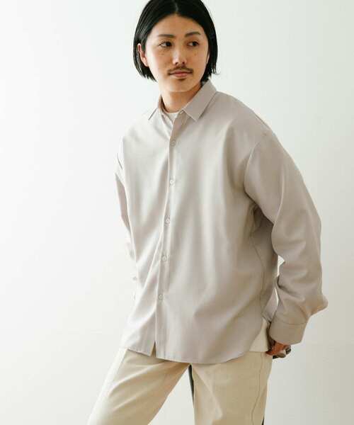 ITEMS URBANRESEARCH（アイテムズ アーバンリサーチ）の「TR レギュラーカラー長袖シャツ（シャツ/ブラウス・メンズ・ブラック/グレー/オフホワイト・MEDIUM/LARGE）」の22枚目の写真