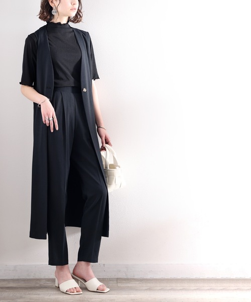 classicalelf（クラシカルエルフ）の「大人のセットアップが叶う。テーパードパンツ（その他パンツ・レディース・ブラック/アイボリー/ベージュ・LARGE/MEDIUM/SMALL/X-LARGE）」の17枚目の写真