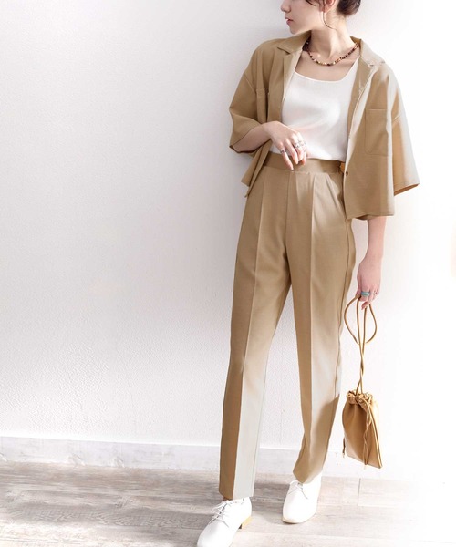 classicalelf（クラシカルエルフ）の「大人のセットアップが叶う。テーパードパンツ（その他パンツ・レディース・ブラック/アイボリー/ベージュ・LARGE/MEDIUM/SMALL/X-LARGE）」の6枚目の写真