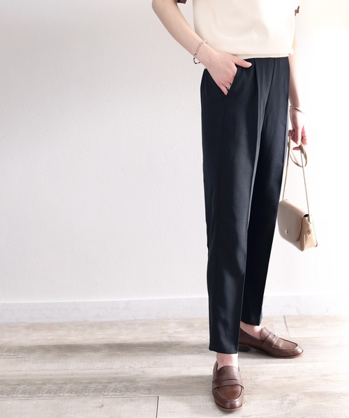 classicalelf（クラシカルエルフ）の「大人のセットアップが叶う。テーパードパンツ（その他パンツ・レディース・ブラック/アイボリー/ベージュ・LARGE/MEDIUM/SMALL/X-LARGE）」の11枚目の写真
