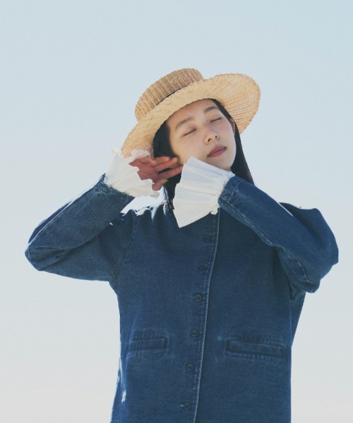 Libra Cue（リブラ キュー）の「”クラシックデニムジャケット”　　　　　　　　　　　　　　　　ラフになりすぎずほど良いカジュアルさが叶う、大人なデニムジャケット（デニムジャケット・レディース・ブルー・FREE）」の7枚目の写真