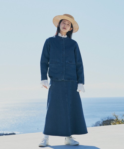 Libra Cue（リブラ キュー）の「”クラシックデニムジャケット”　　　　　　　　　　　　　　　　ラフになりすぎずほど良いカジュアルさが叶う、大人なデニムジャケット（デニムジャケット・レディース・ブルー・FREE）」の21枚目の写真