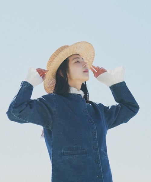 Libra Cue（リブラ キュー）の「”クラシックデニムジャケット”　　　　　　　　　　　　　　　　ラフになりすぎずほど良いカジュアルさが叶う、大人なデニムジャケット（デニムジャケット・レディース・ブルー・FREE）」の16枚目の写真