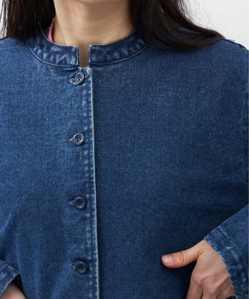Libra Cue（リブラ キュー）の「”クラシックデニムジャケット”　　　　　　　　　　　　　　　　ラフになりすぎずほど良いカジュアルさが叶う、大人なデニムジャケット（デニムジャケット・レディース・ブルー・FREE）」の20枚目の写真