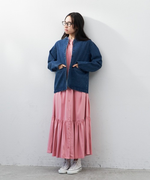 Libra Cue（リブラ キュー）の「”クラシックデニムジャケット”　　　　　　　　　　　　　　　　ラフになりすぎずほど良いカジュアルさが叶う、大人なデニムジャケット（デニムジャケット・レディース・ブルー・FREE）」の17枚目の写真