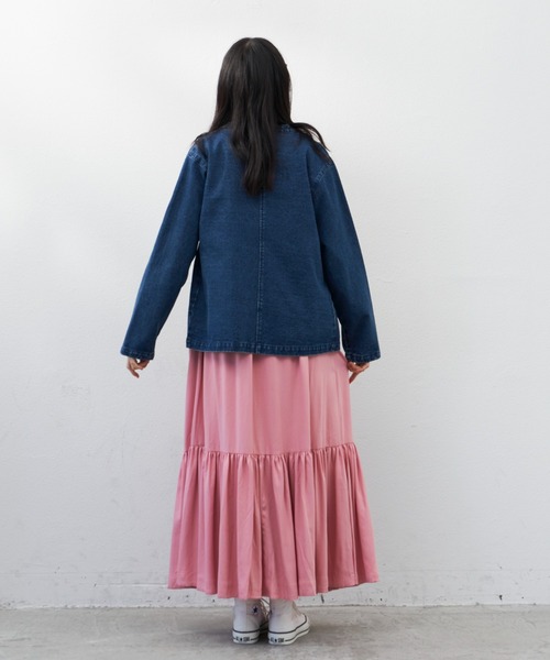 Libra Cue（リブラ キュー）の「”クラシックデニムジャケット”　　　　　　　　　　　　　　　　ラフになりすぎずほど良いカジュアルさが叶う、大人なデニムジャケット（デニムジャケット・レディース・ブルー・FREE）」の22枚目の写真