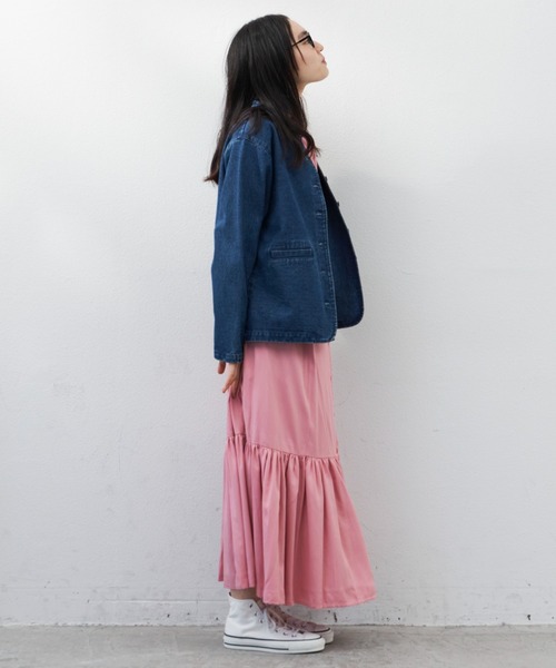 Libra Cue（リブラ キュー）の「”クラシックデニムジャケット”　　　　　　　　　　　　　　　　ラフになりすぎずほど良いカジュアルさが叶う、大人なデニムジャケット（デニムジャケット・レディース・ブルー・FREE）」の3枚目の写真