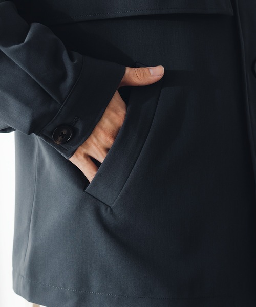 epnok（エプノック）の「バルカラーショートヨークブルゾン（ブルゾン・メンズ・グレイッシュベージュ/グレイッシュブルー・SMALL/MEDIUM/LARGE）」の18枚目の写真