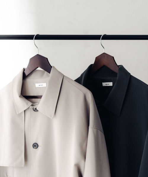 epnok（エプノック）の「バルカラーショートヨークブルゾン（ブルゾン・メンズ・グレイッシュベージュ/グレイッシュブルー・SMALL/MEDIUM/LARGE）」の22枚目の写真