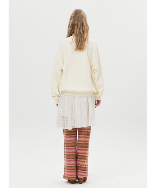 KIRSH(キルシー)の「A'GEM/9 × .kom『KIRSH/キルシー』BIG CHERRY SWEATSHIRT/ビッグチェリースウェットシャツ(スウェット・レディース・ブラック/ネイビー/グレー/アイボリー・FREE)」の10枚目の写真