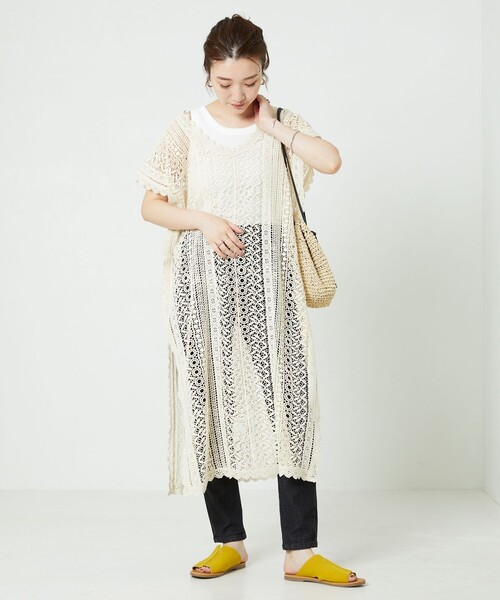 FREAK'S STORE(フリークスストア)の「▽【WEB限定】GREEN HILLS×FREAK'S STORE/グリーンヒルズ ボーダーワッフルタンクトップ(タンクトップ・レディース・ブラック/レッド/オフホワイト/ホワイト×グリーン/ホワイト×ブラック/ベージュ×ブラック・フリ-)」の8枚目の写真