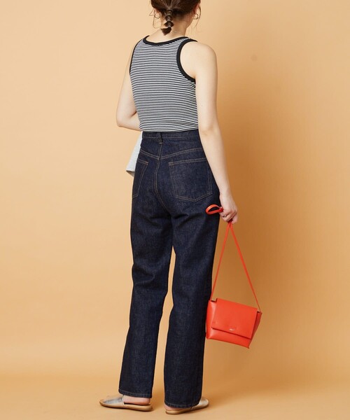 FREAK'S STORE(フリークスストア)の「▽【WEB限定】GREEN HILLS×FREAK'S STORE/グリーンヒルズ ボーダーワッフルタンクトップ(タンクトップ・レディース・ブラック/レッド/オフホワイト/ホワイト×グリーン/ホワイト×ブラック/ベージュ×ブラック・フリ-)」の17枚目の写真