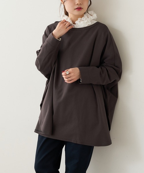 PUAL CE CIN（ピュアルセシン）の「SORONA 2WAYロングスリーブ（カーディガン/ボレロ・レディース・チャコールグレー/サックスブルー/ベージュ/オフホワイト・FREE）」の2枚目の写真