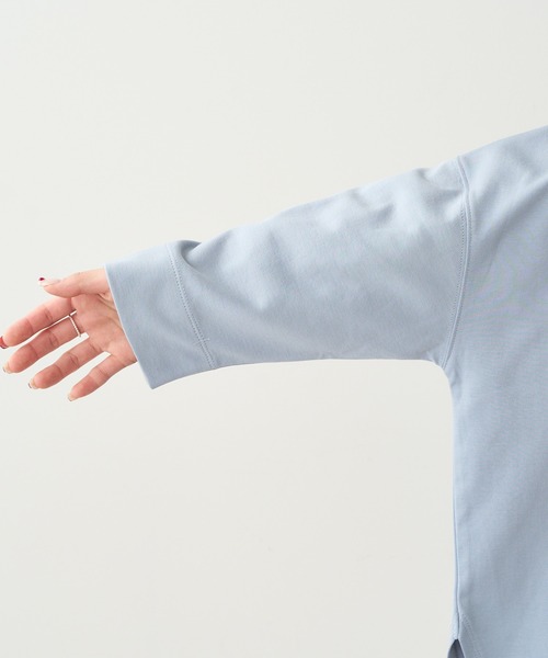 PUAL CE CIN（ピュアルセシン）の「SORONA 2WAYロングスリーブ（カーディガン/ボレロ・レディース・チャコールグレー/サックスブルー/ベージュ/オフホワイト・FREE）」の22枚目の写真