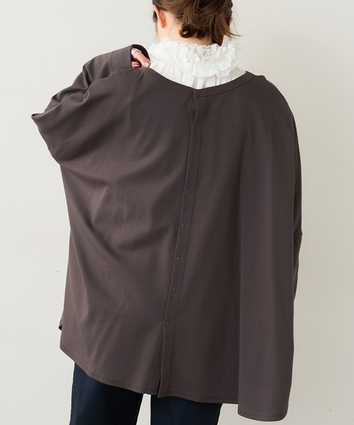 PUAL CE CIN（ピュアルセシン）の「SORONA 2WAYロングスリーブ（カーディガン/ボレロ・レディース・チャコールグレー/サックスブルー/ベージュ/オフホワイト・FREE）」の18枚目の写真