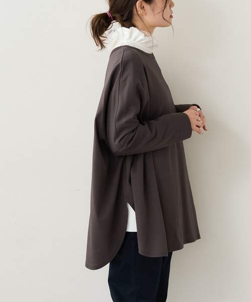 PUAL CE CIN（ピュアルセシン）の「SORONA 2WAYロングスリーブ（カーディガン/ボレロ・レディース・チャコールグレー/サックスブルー/ベージュ/オフホワイト・FREE）」の17枚目の写真