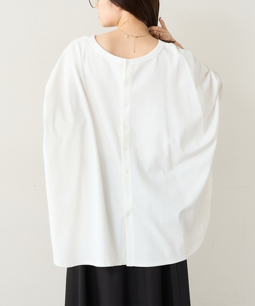 PUAL CE CIN（ピュアルセシン）の「SORONA 2WAYロングスリーブ（カーディガン/ボレロ・レディース・チャコールグレー/サックスブルー/ベージュ/オフホワイト・FREE）」の7枚目の写真