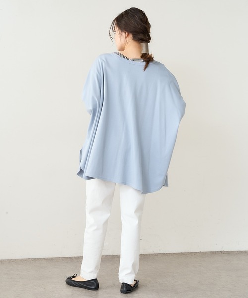 PUAL CE CIN（ピュアルセシン）の「SORONA 2WAYロングスリーブ（カーディガン/ボレロ・レディース・チャコールグレー/サックスブルー/ベージュ/オフホワイト・FREE）」の13枚目の写真