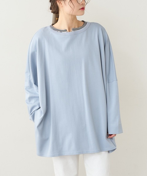 PUAL CE CIN（ピュアルセシン）の「SORONA 2WAYロングスリーブ（カーディガン/ボレロ・レディース・チャコールグレー/サックスブルー/ベージュ/オフホワイト・FREE）」の14枚目の写真